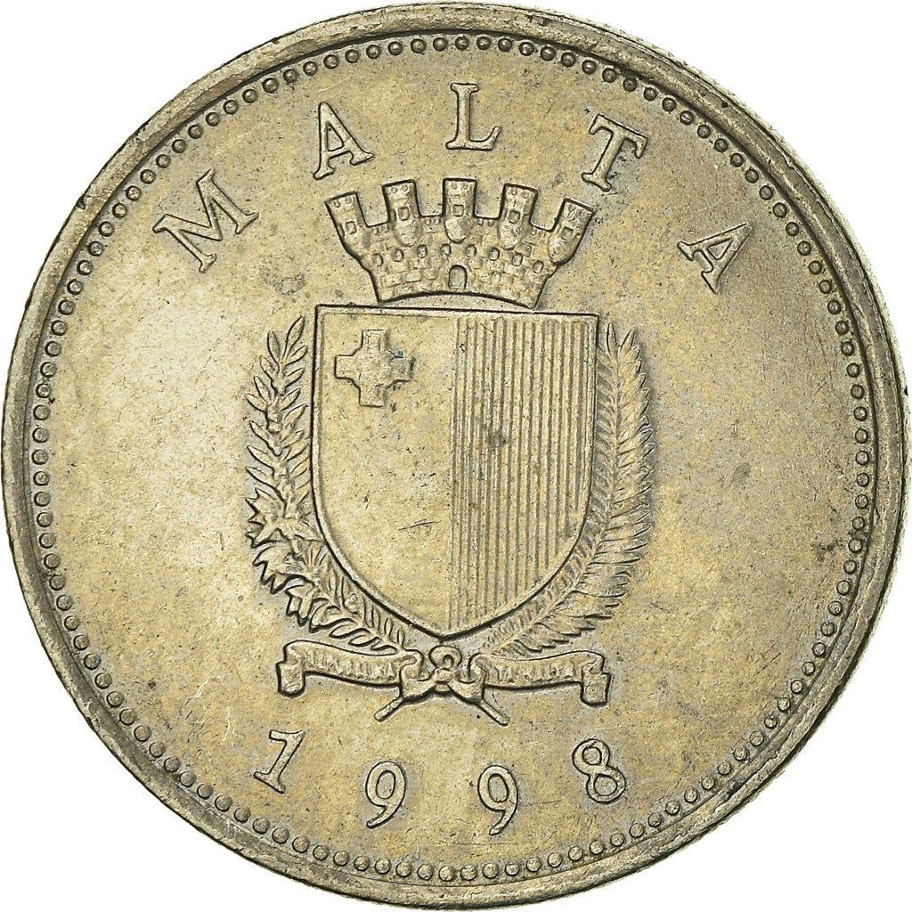 Moneda, Malta, 10 Cents, 1998