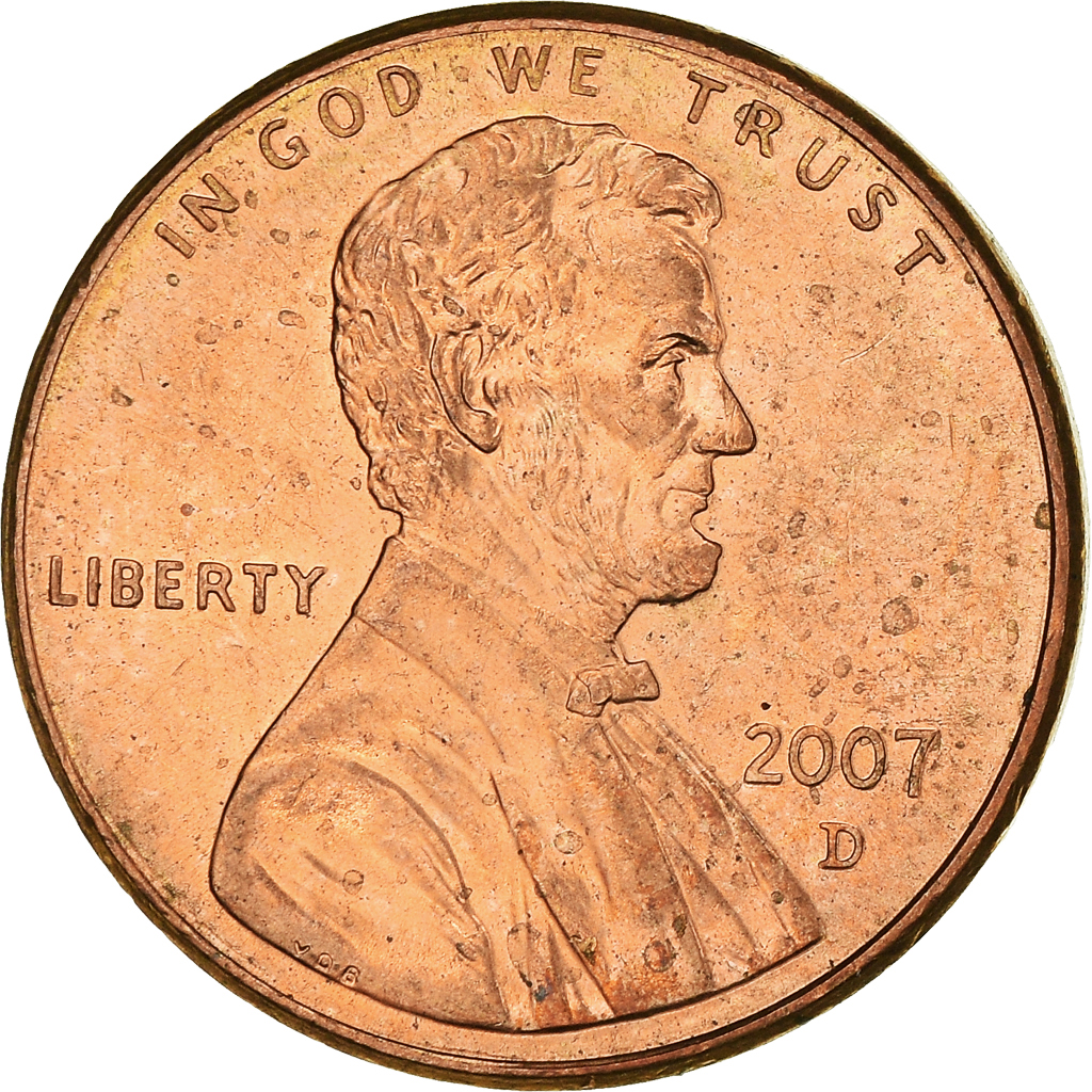 Moneda, Estados Unidos, Cent, 2007
