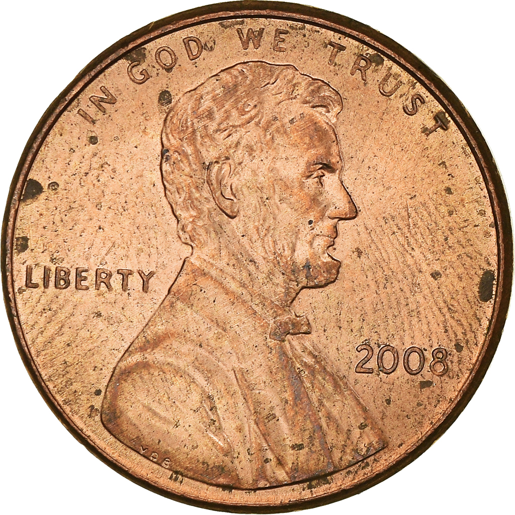 Moneda, Estados Unidos, Cent, 2008