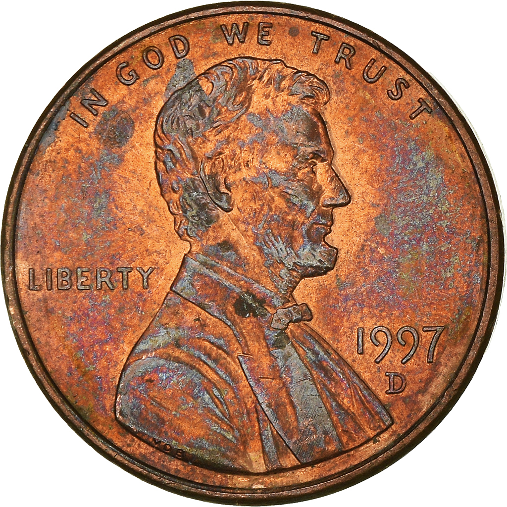Moneda, Estados Unidos, Cent, 1997