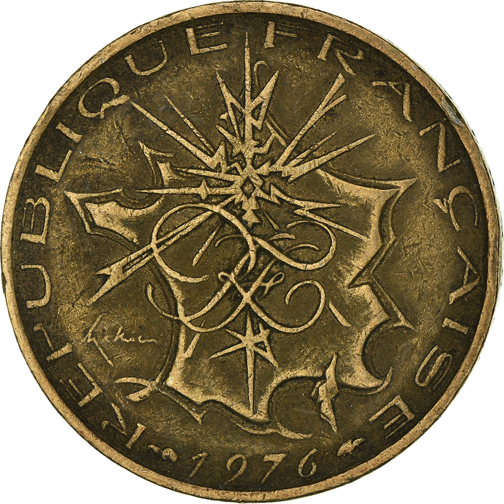 Moneda, Francia, 10 Francs, 1976