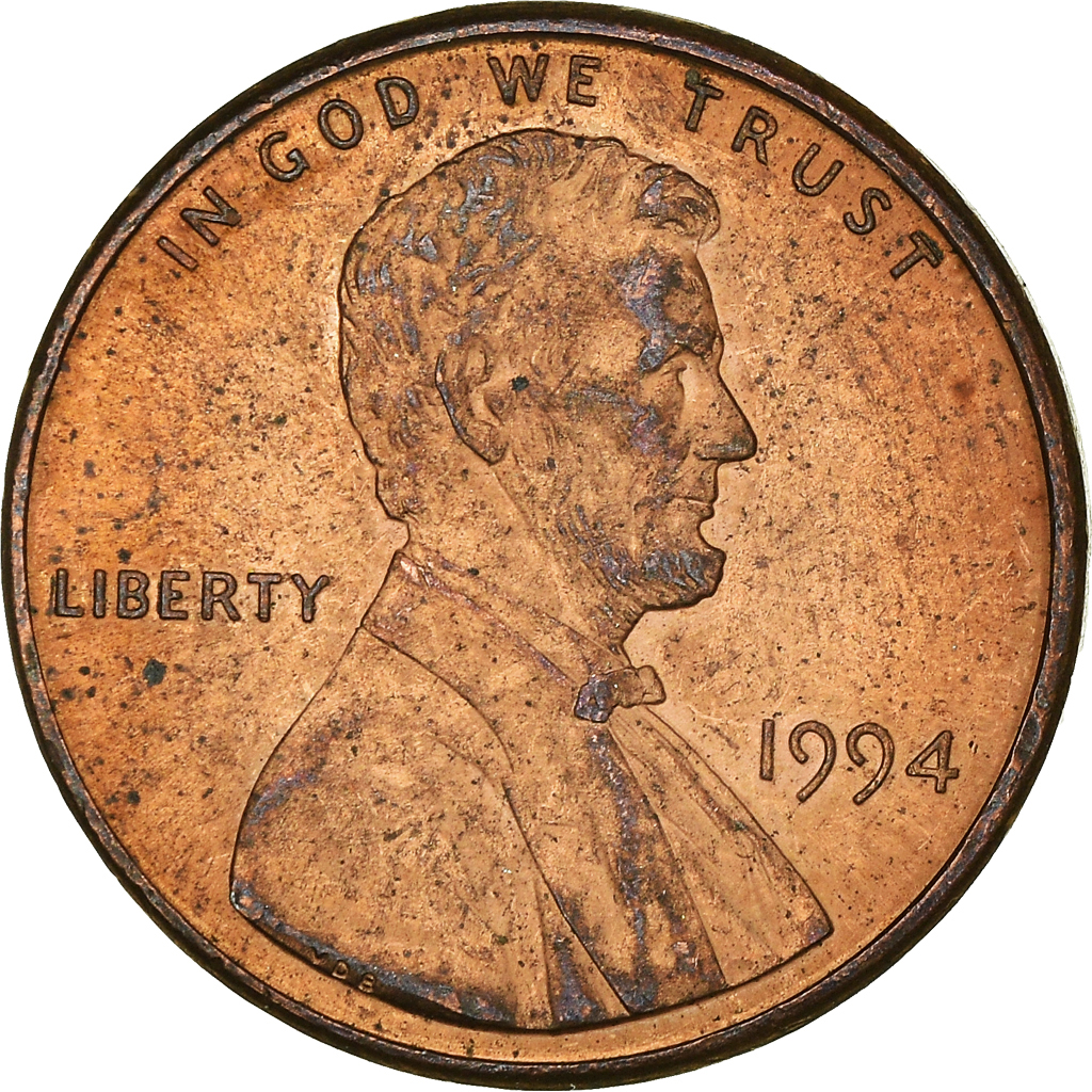 Moneda, Estados Unidos, Cent, 1994