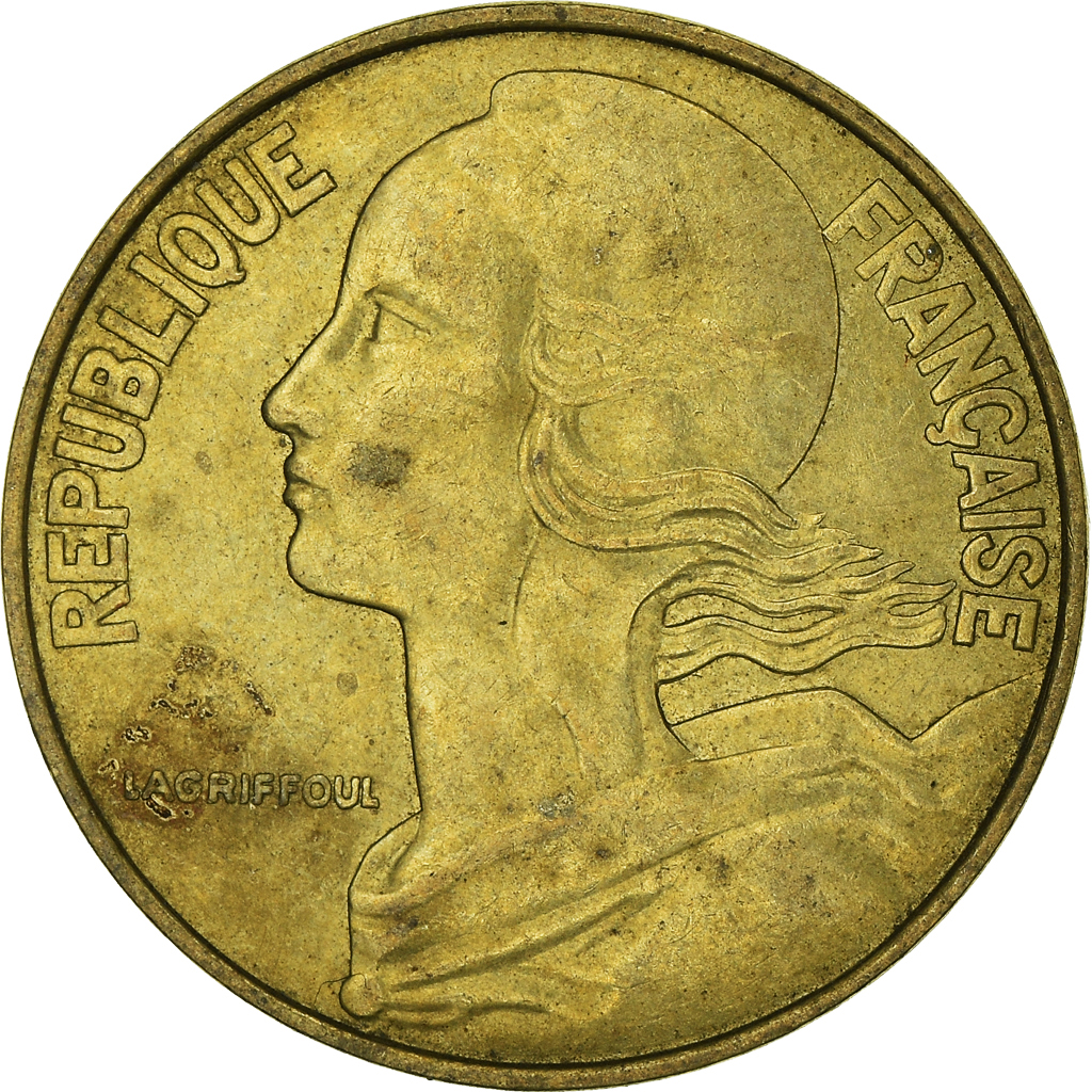 Moneda, Francia, 20 Centimes, 1981