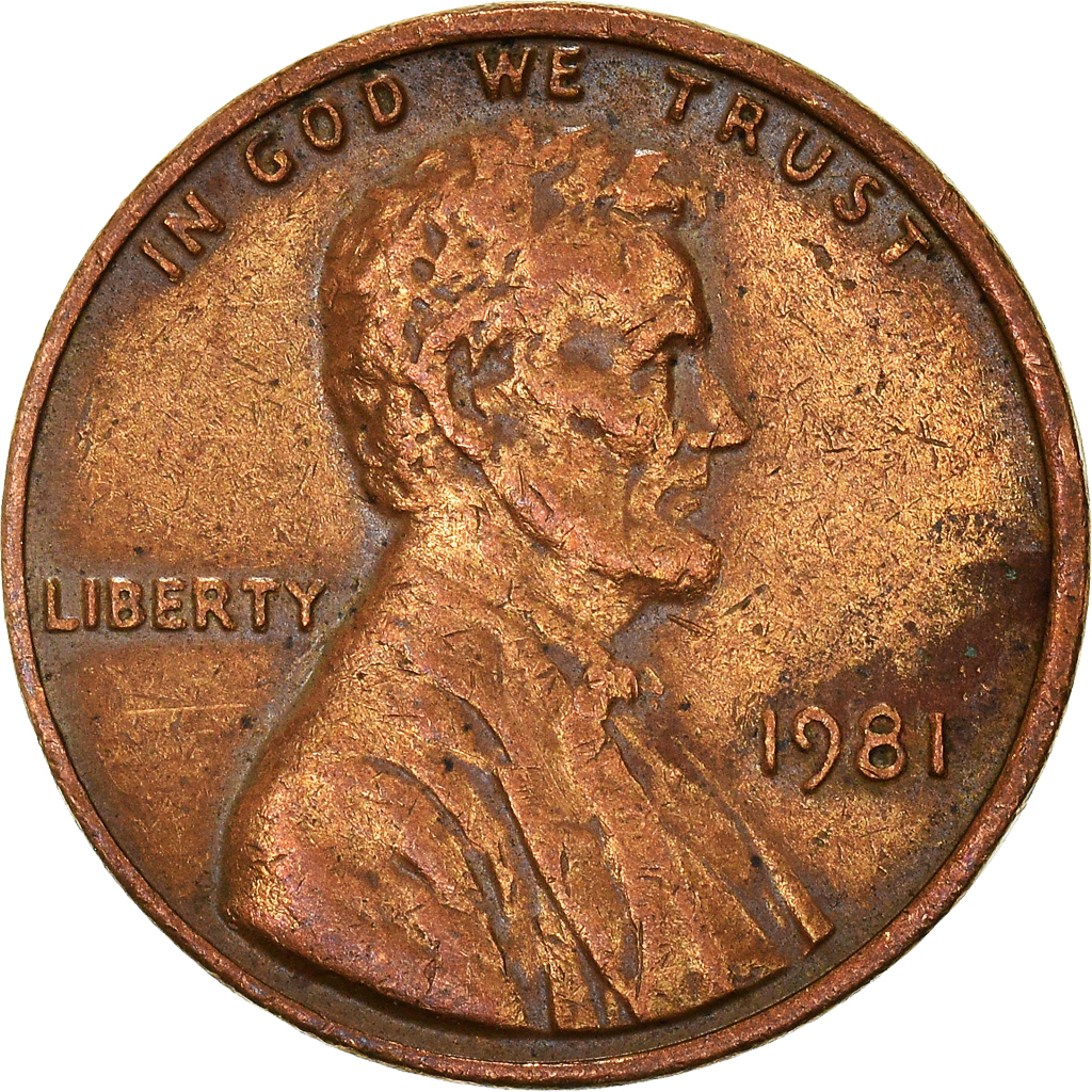 Moneda, Estados Unidos, Cent, 1981