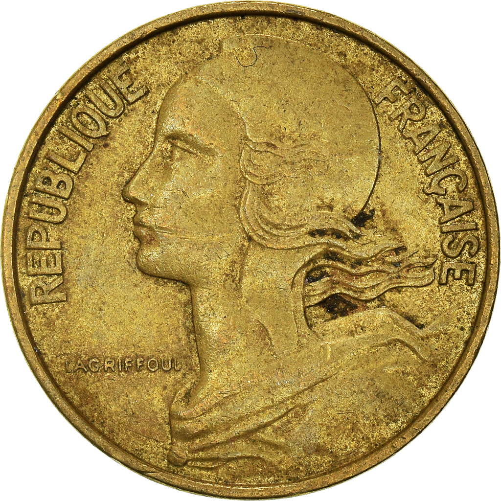 Moneda, Francia, 10 Centimes, 1967