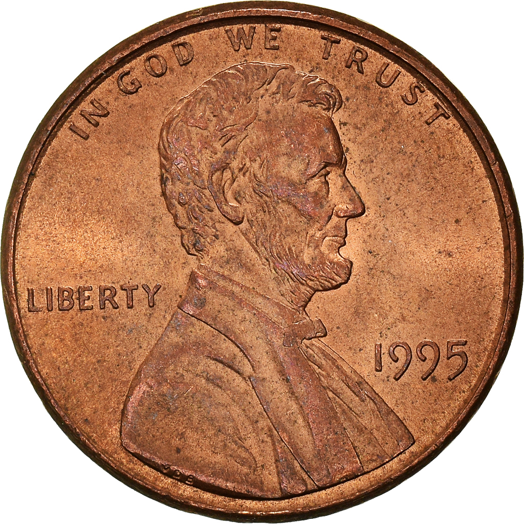 Moneda, Estados Unidos, Cent, 1995