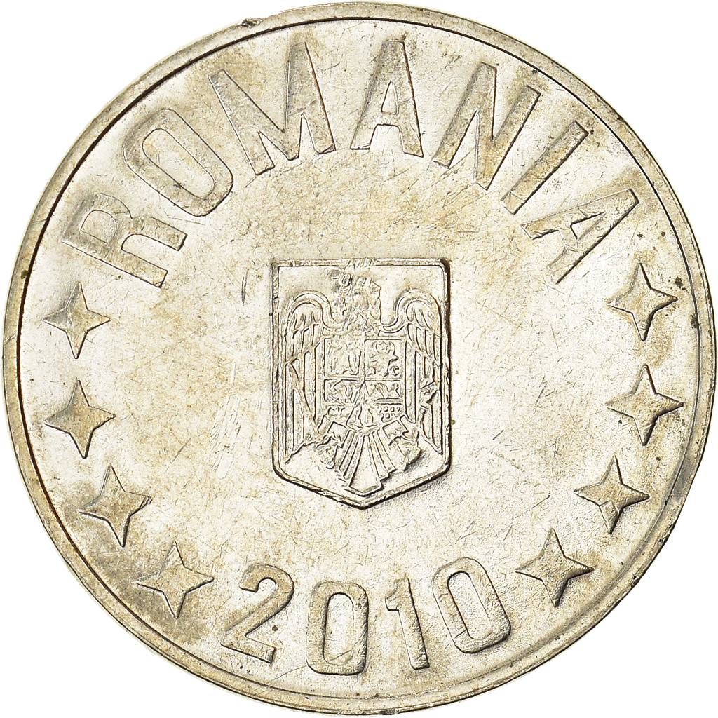 Moneda, Rumanía, 10 Bani, 2010