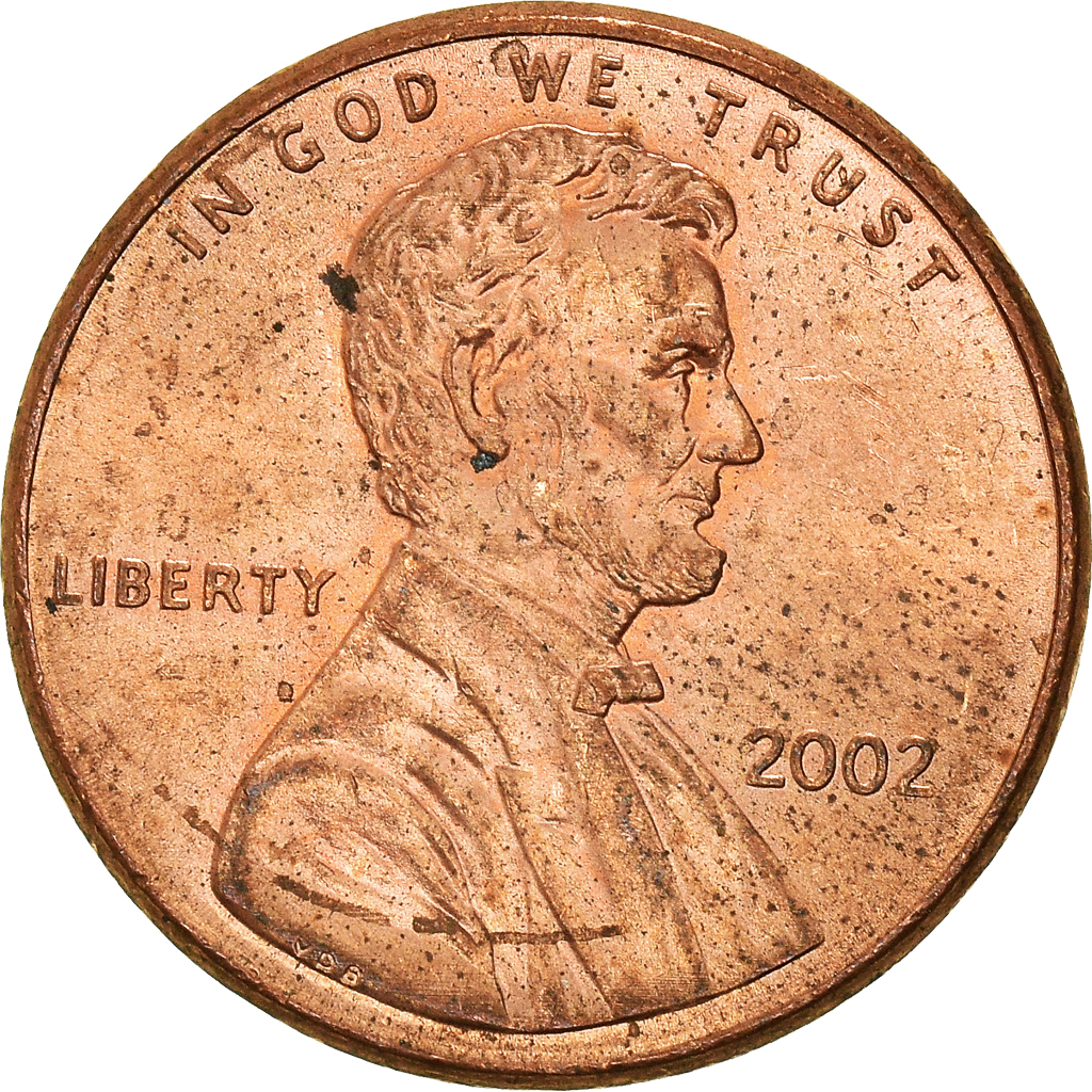 Moneda, Estados Unidos, Cent, 2002