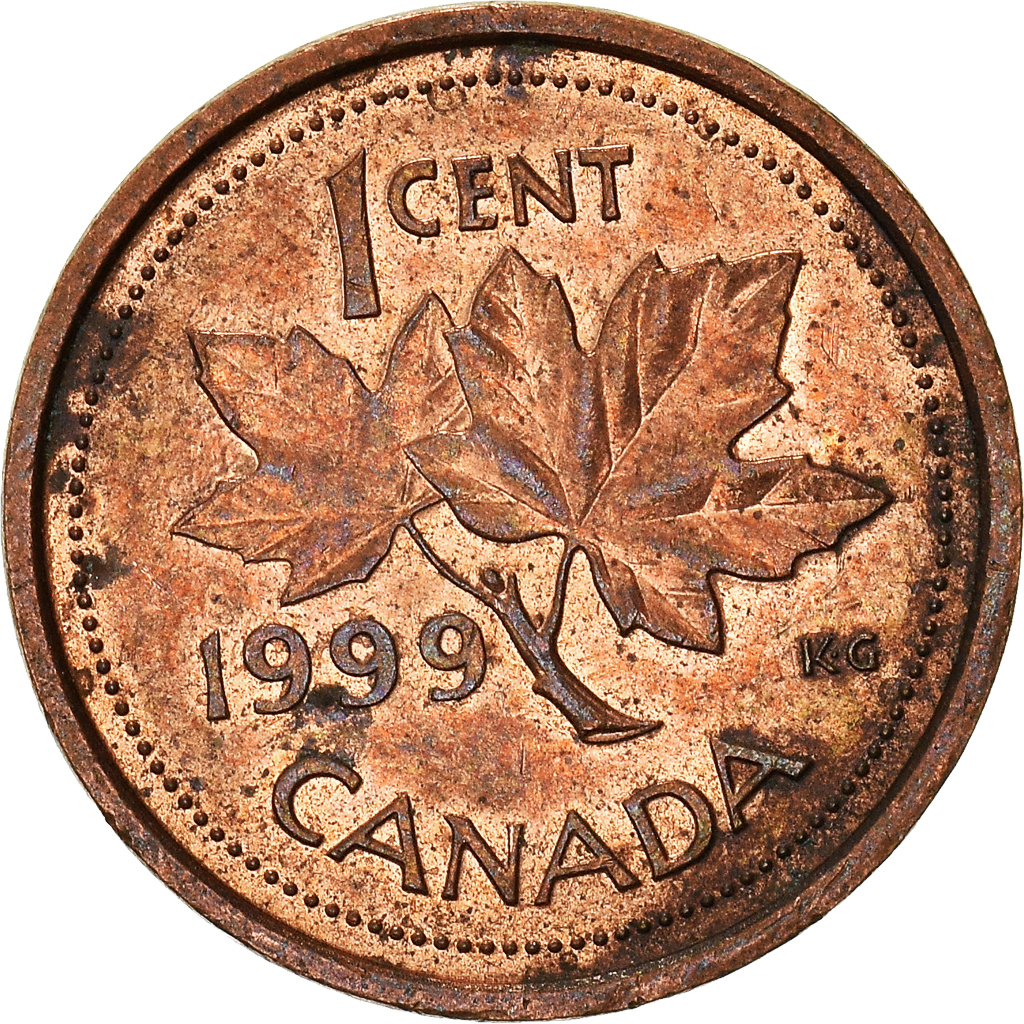 Moneda, Canadá, Cent, 1999