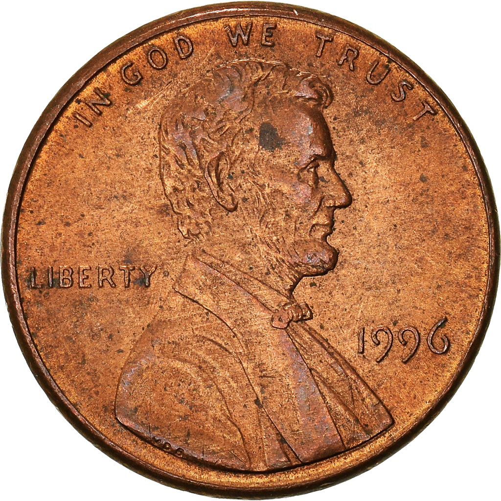 Moneda, Estados Unidos, Cent, 1996