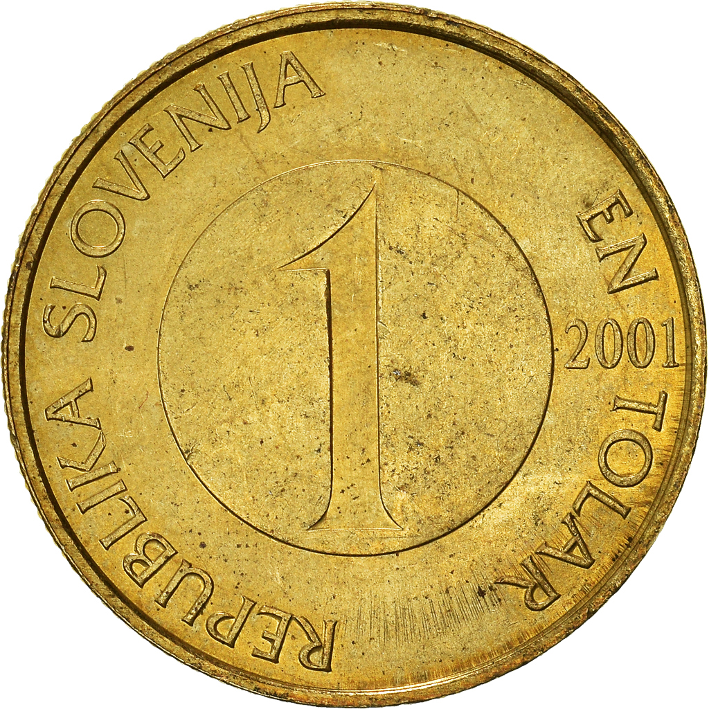 Moneda, Eslovenia, Tolar, 2001