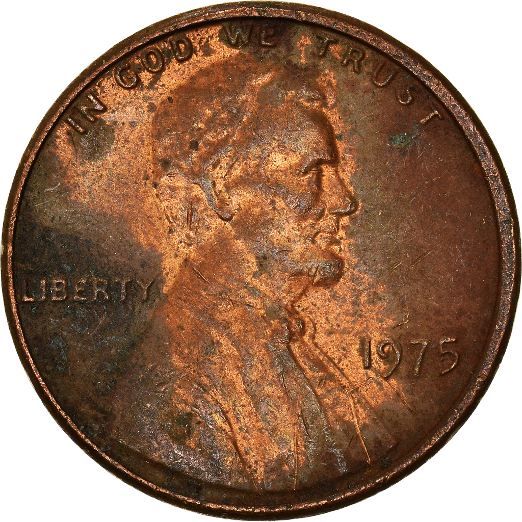Moneda, Estados Unidos, Cent, 1975