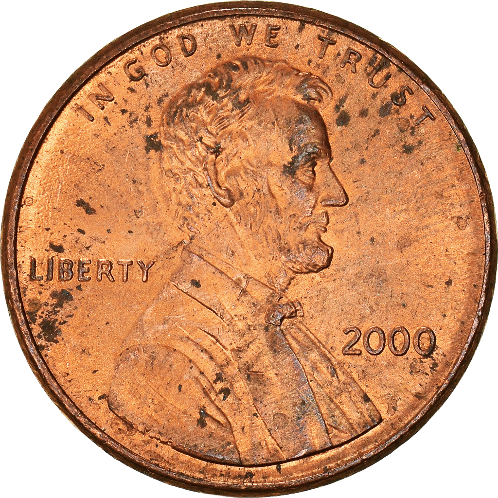 Moneda, Estados Unidos, Cent, 2000