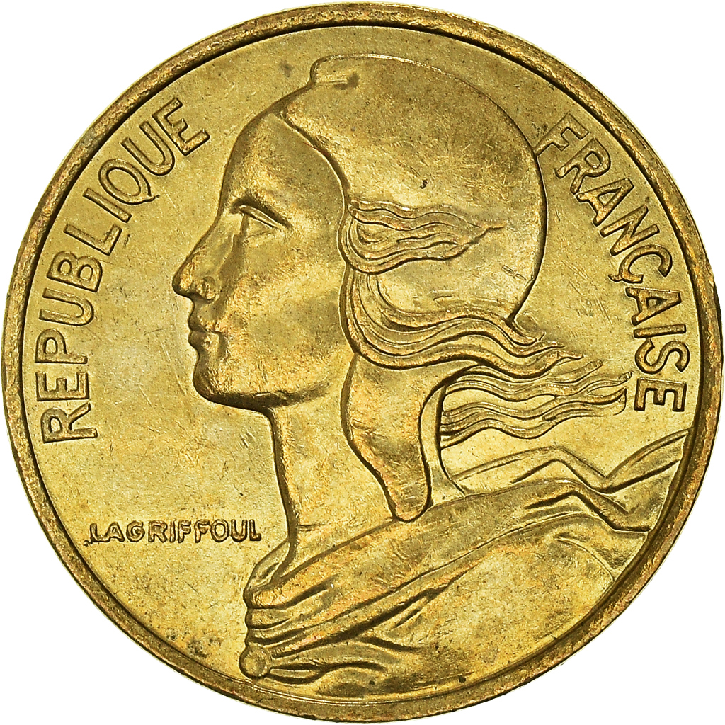 Moneda, Francia, 5 Centimes, 1997