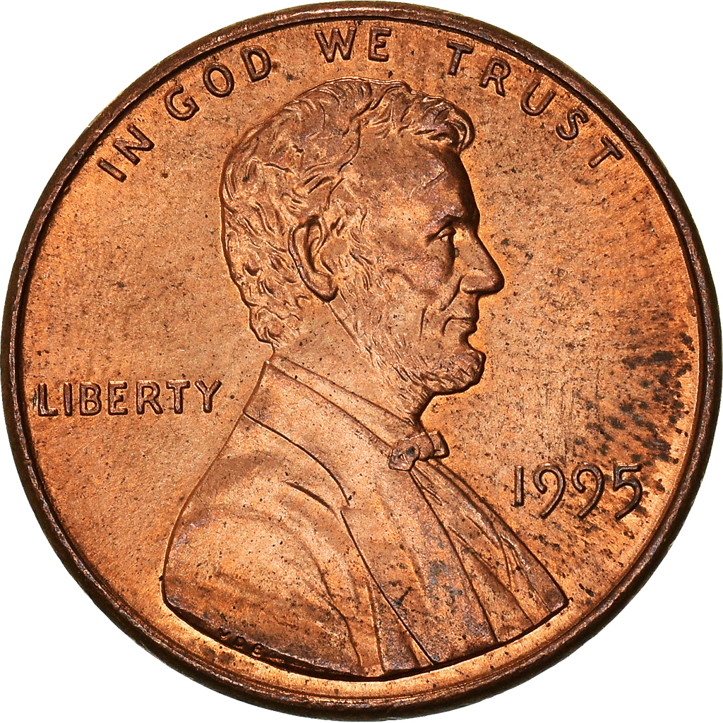 Moneda, Estados Unidos, Cent, 1995