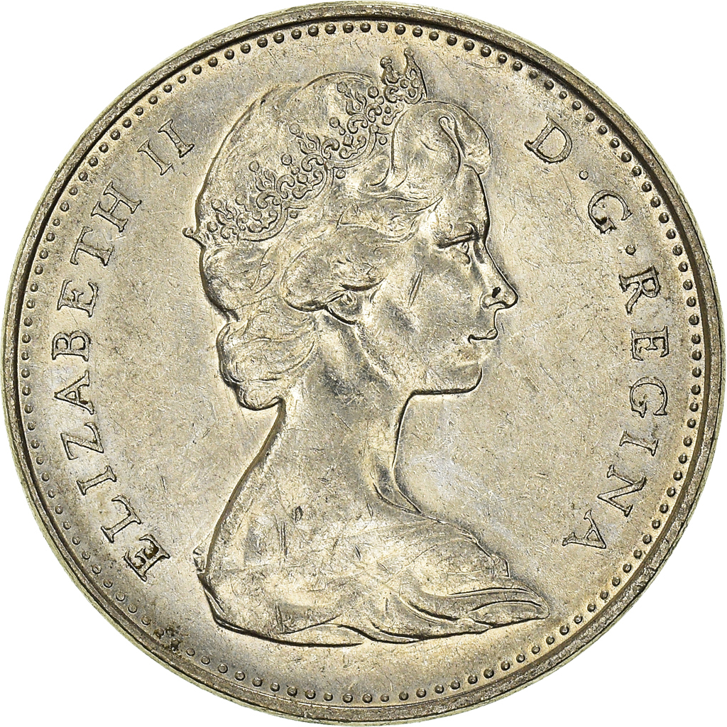 Moneda, Canadá, 5 Cents, 1966