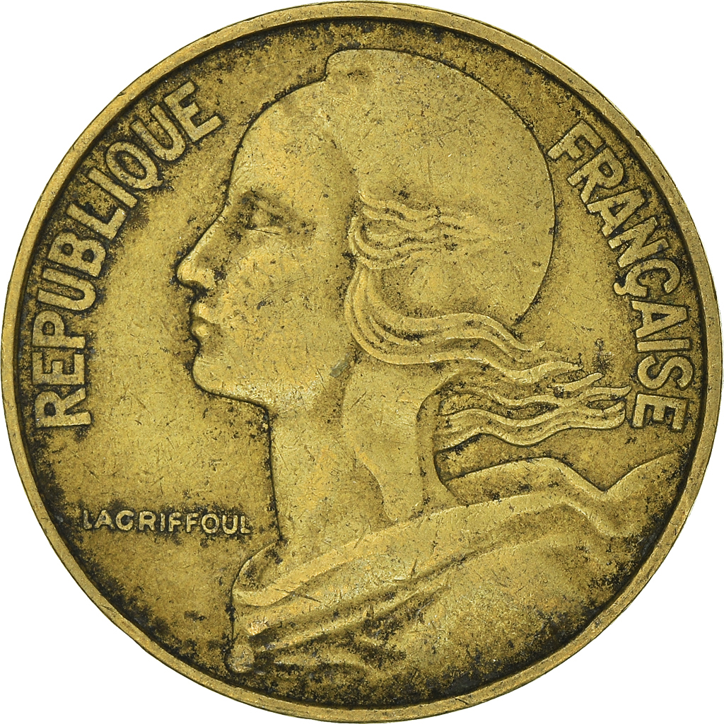 Moneda, Francia, 20 Centimes, 1963