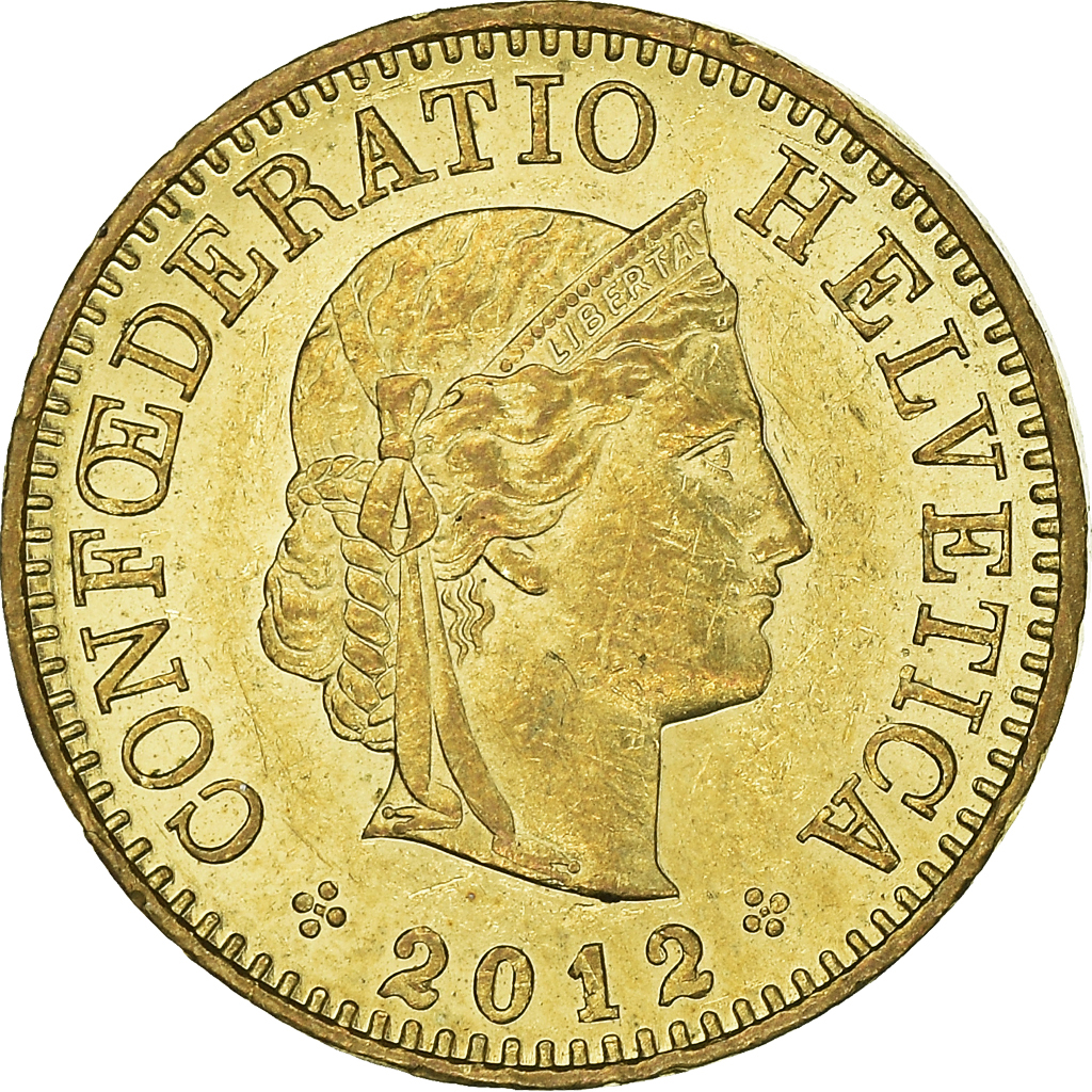 Moneda, Suiza, 5 Rappen, 2012