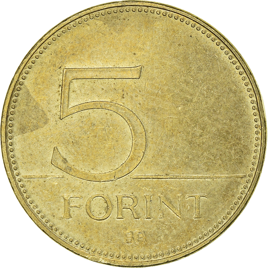 Moneda, Hungría, 5 Forint, 2015