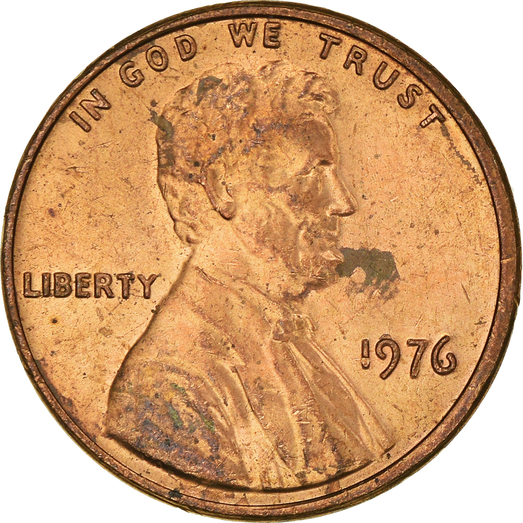 Moneda, Estados Unidos, Cent, 1976