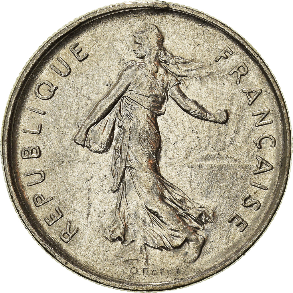 Moneda, Francia, 5 Francs, 1971