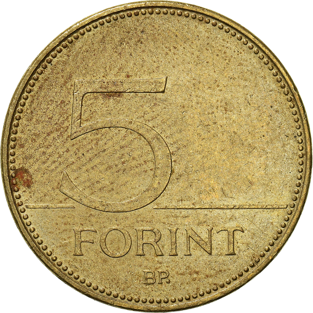 Moneda, Hungría, 5 Forint, 2007