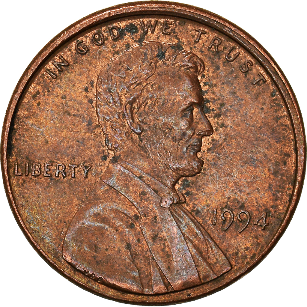 Moneda, Estados Unidos, Cent, 1994