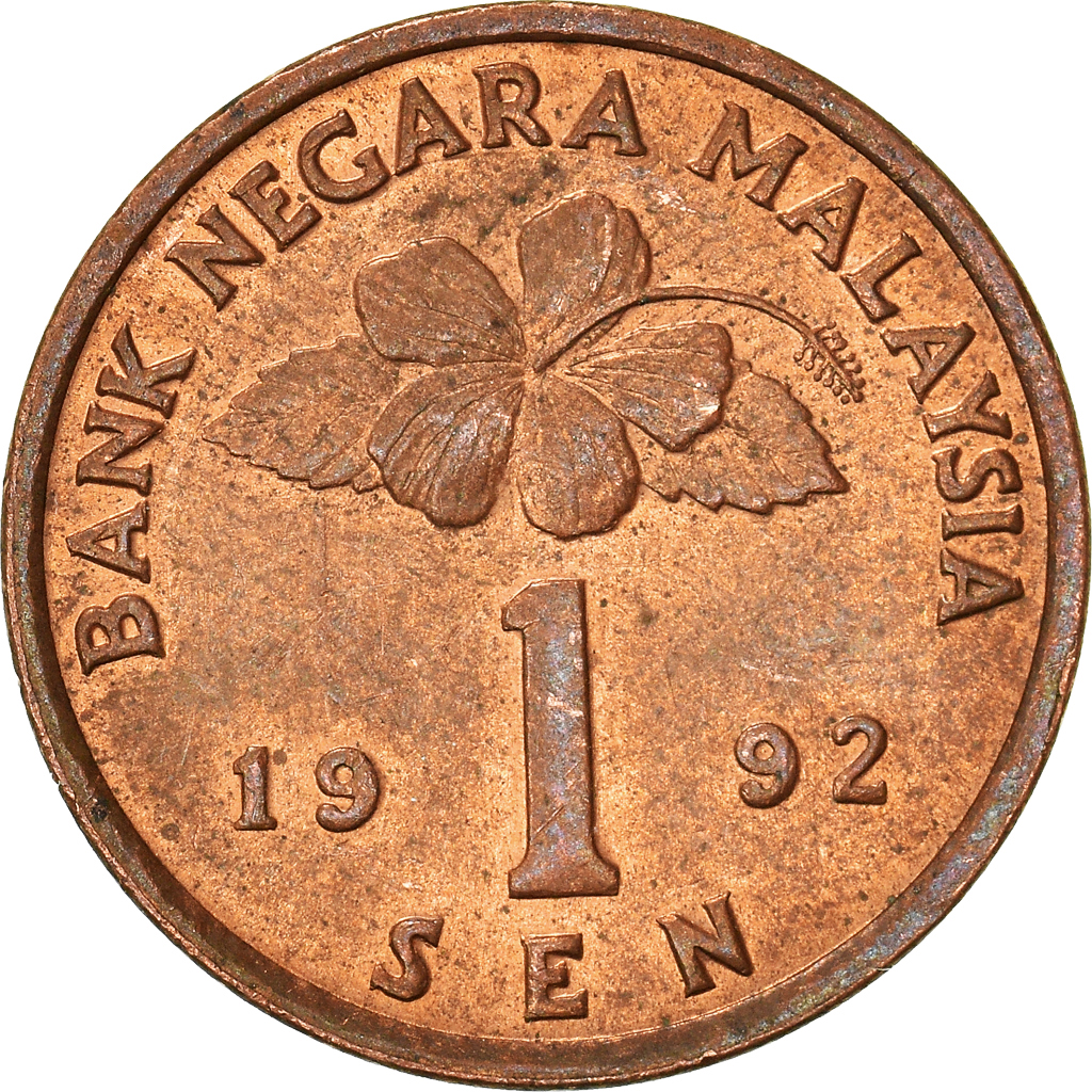Moneda, Malasia, Sen, 1992