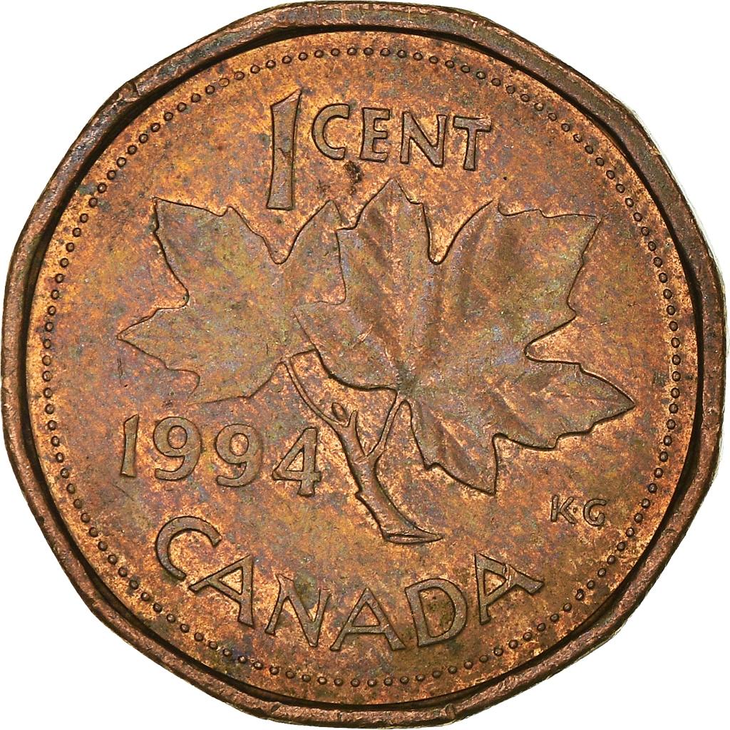 Moneda, Canadá, Cent, 1994