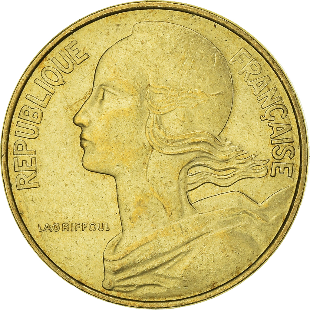 Moneda, Francia, 10 Centimes, 1980