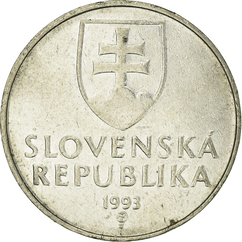 Moneda, Eslovaquia, 2 Koruna, 1993