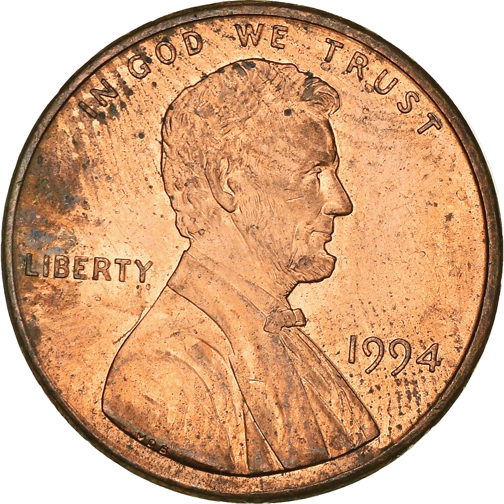 Moneda, Estados Unidos, Cent, 1994