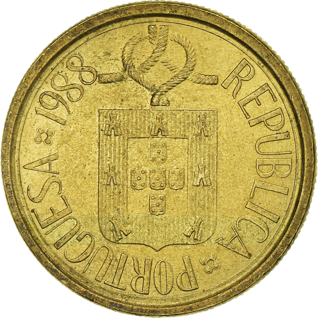 Moneda, Portugal, 5 Escudos, 1988