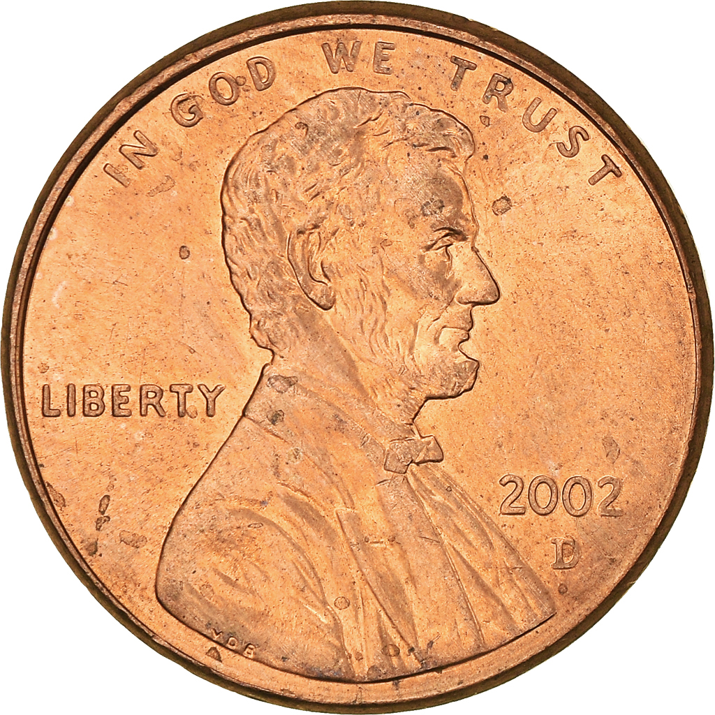 Moneda, Estados Unidos, Cent, 2002
