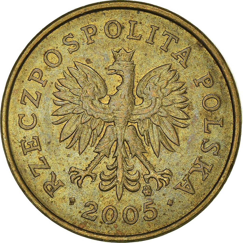 Moneda, Polonia, 2 Grosze, 2005