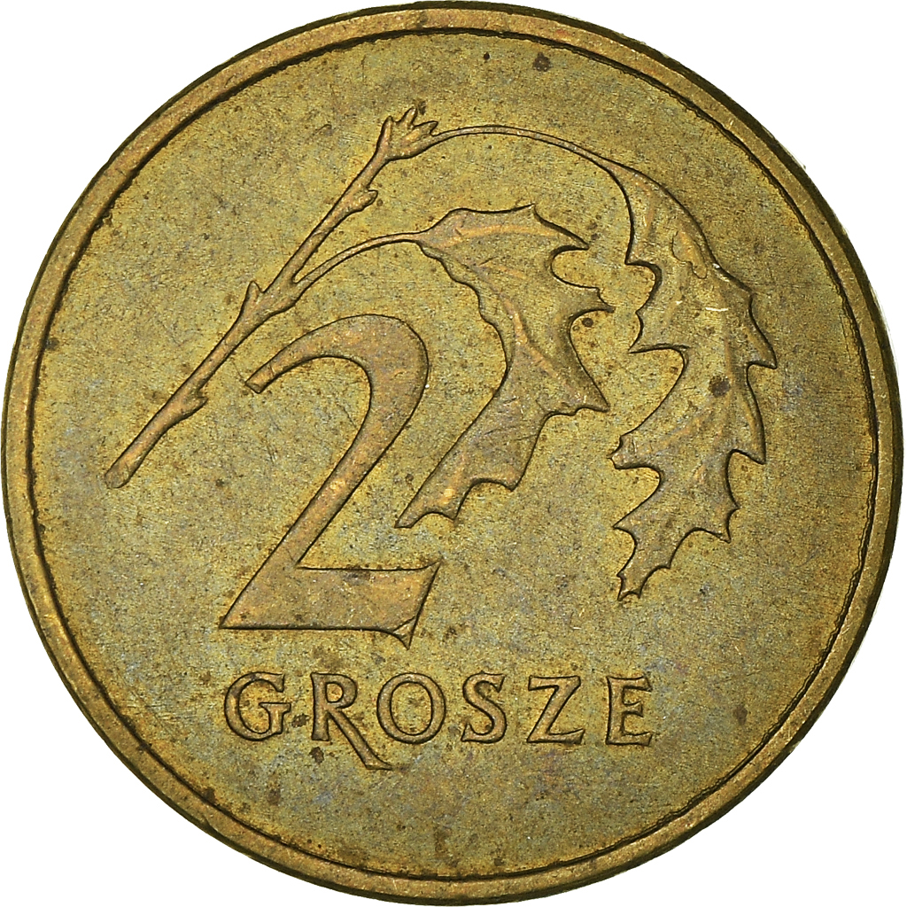 Moneda, Polonia, 2 Grosze, 2005