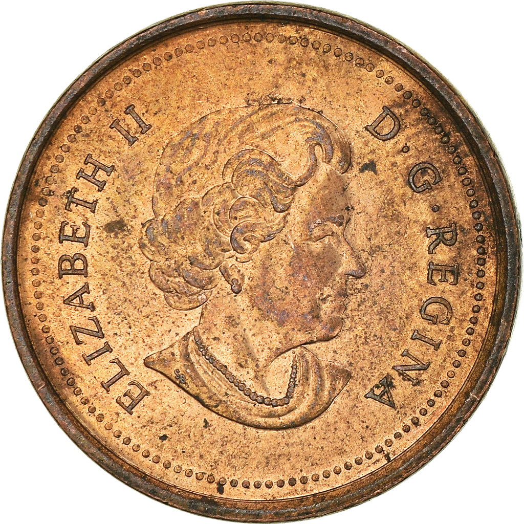 Moneda, Canadá, Cent, 2004