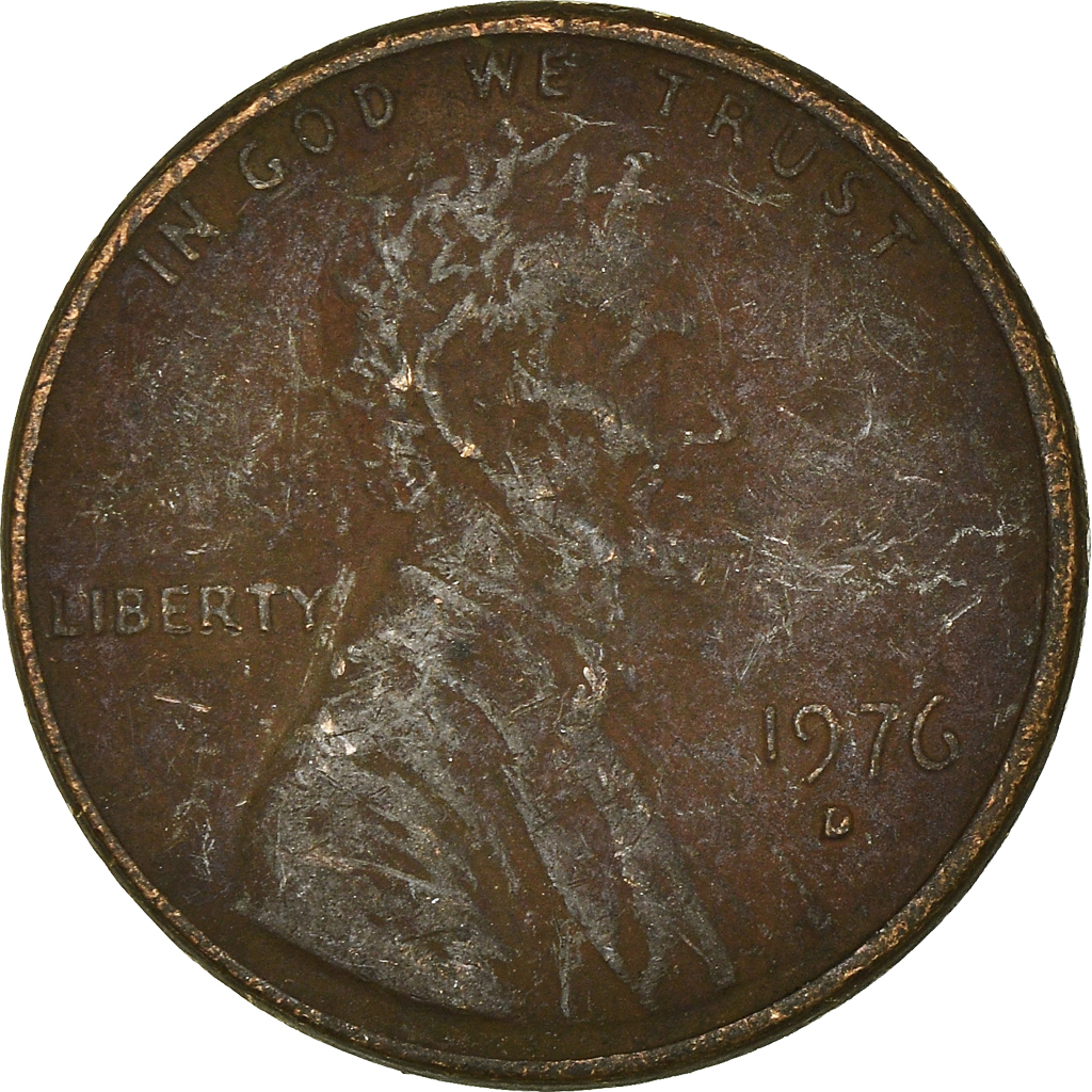 Moneda, Estados Unidos, Cent, 1976