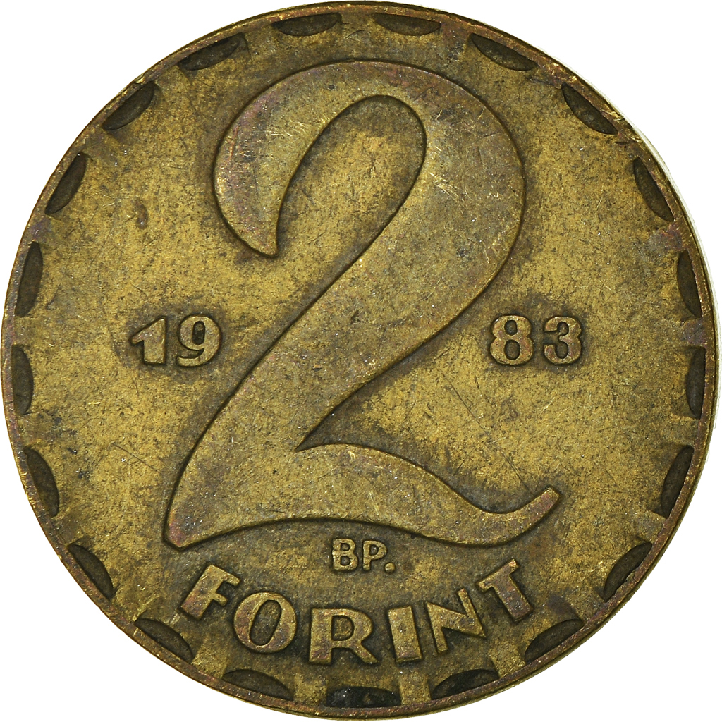 Moneda, Hungría, 2 Forint, 1983