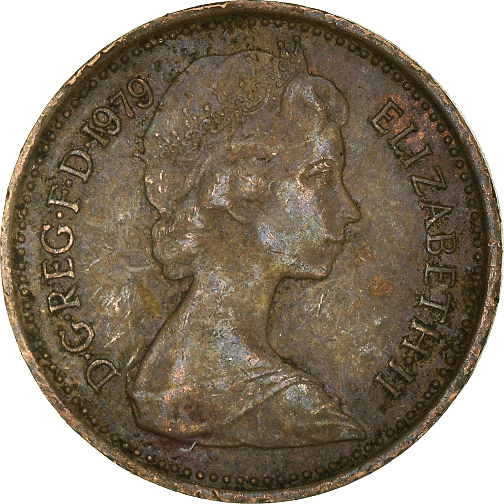 Moneda, Gran Bretaña, 1/2 New Penny, 1979