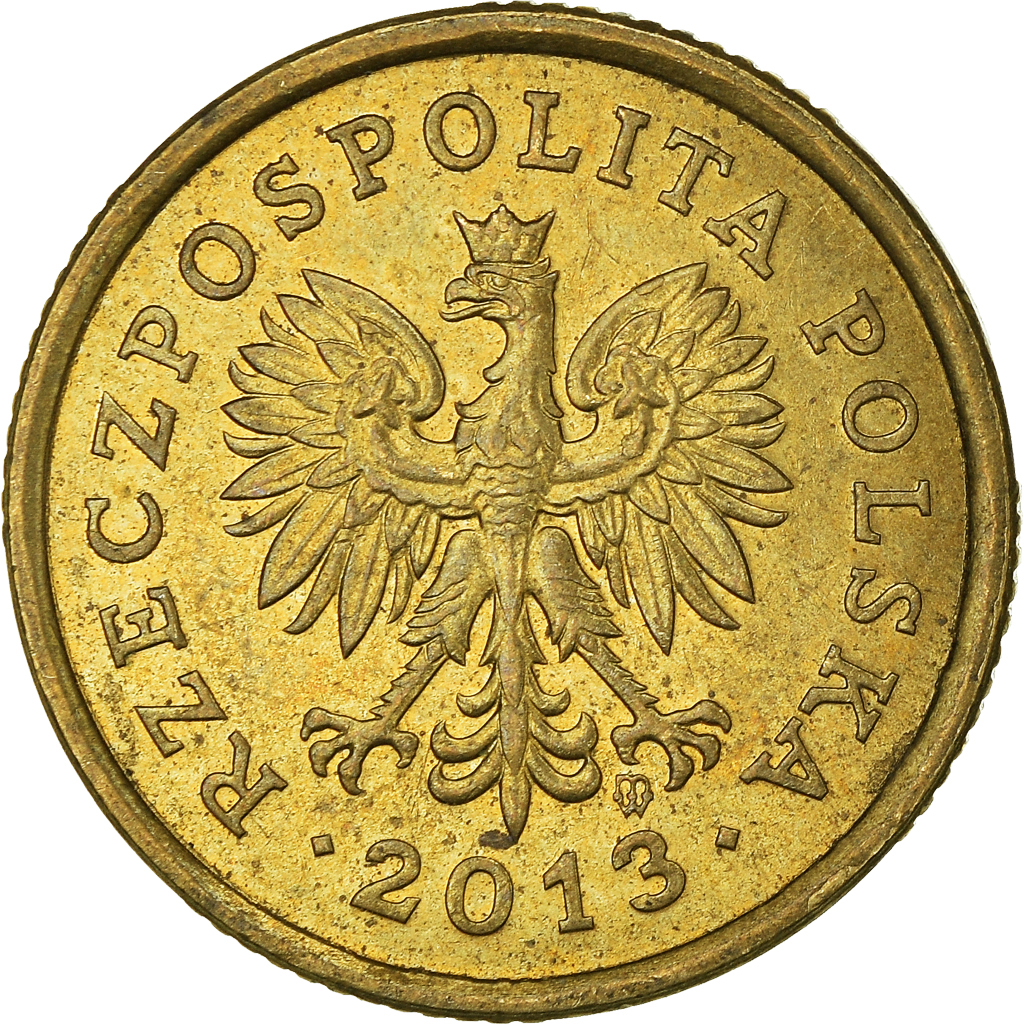 Moneda, Polonia, 5 Groszy, 2013