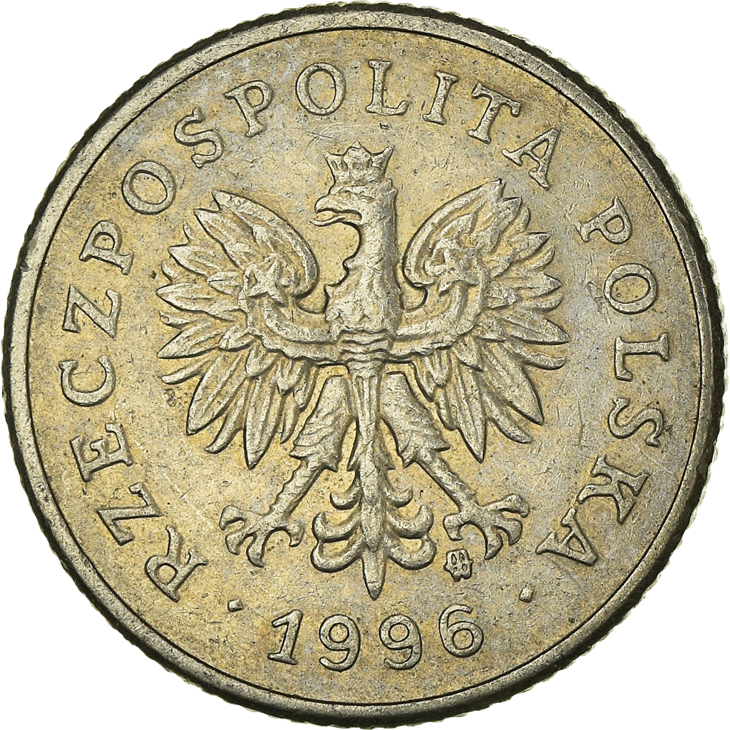 Moneda, Polonia, 20 Groszy, 1996