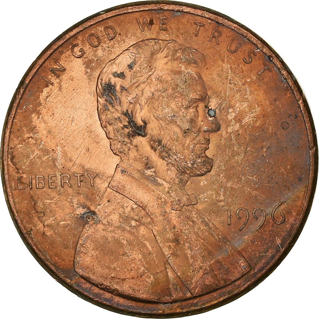 Moneda, Estados Unidos, Cent, 1996