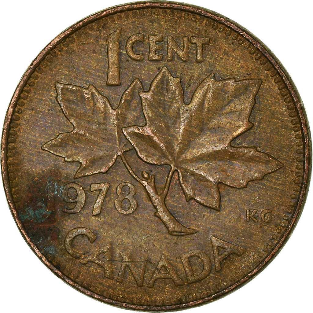 Moneda, Canadá, Cent, 1978