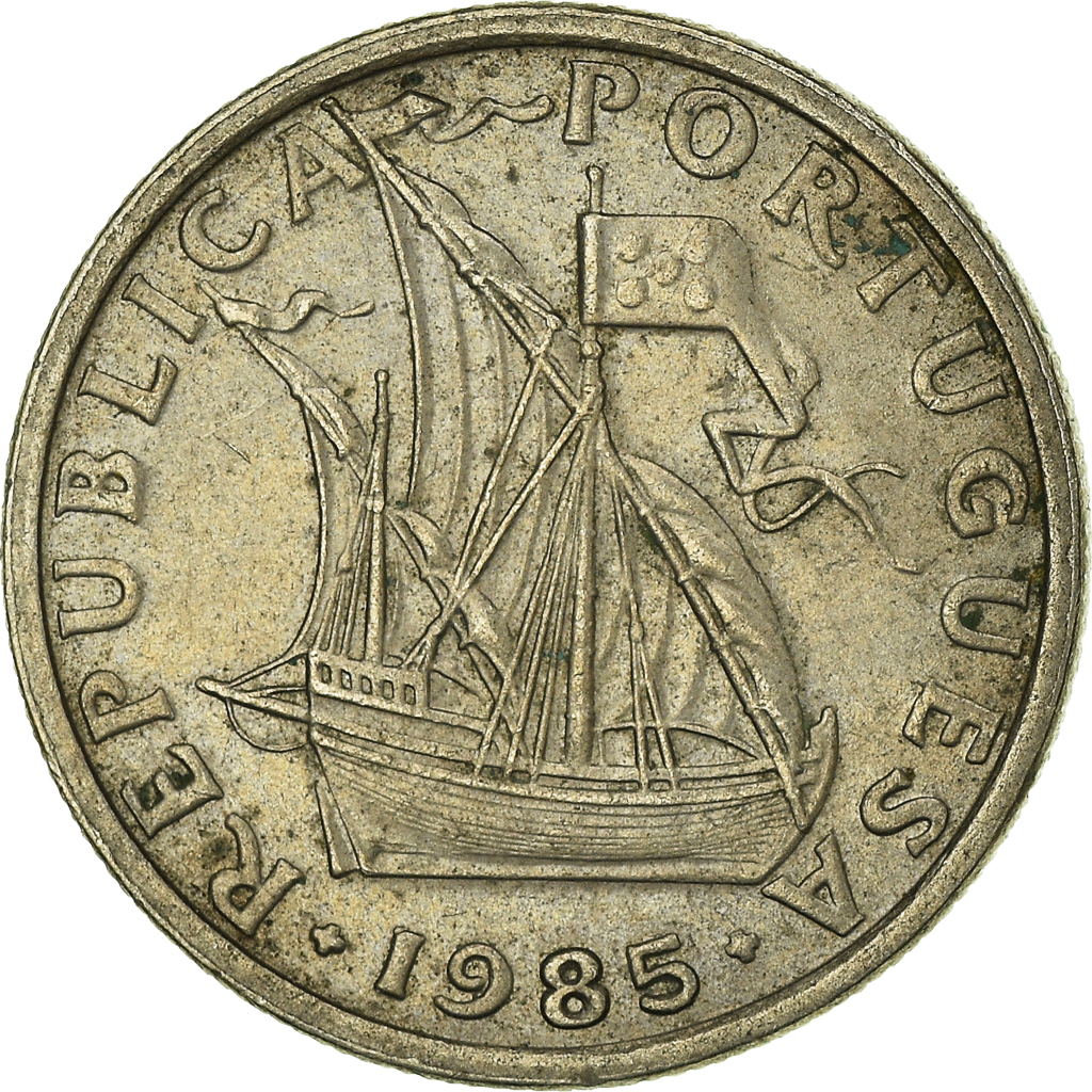Moneda, Portugal, 2-1/2 Escudos, 1985