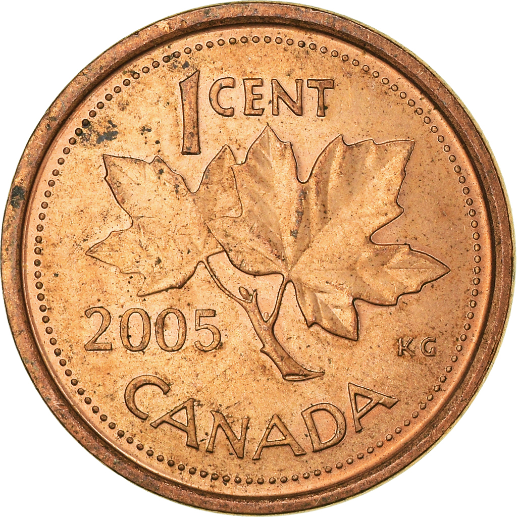Moneda, Canadá, Cent, 2005