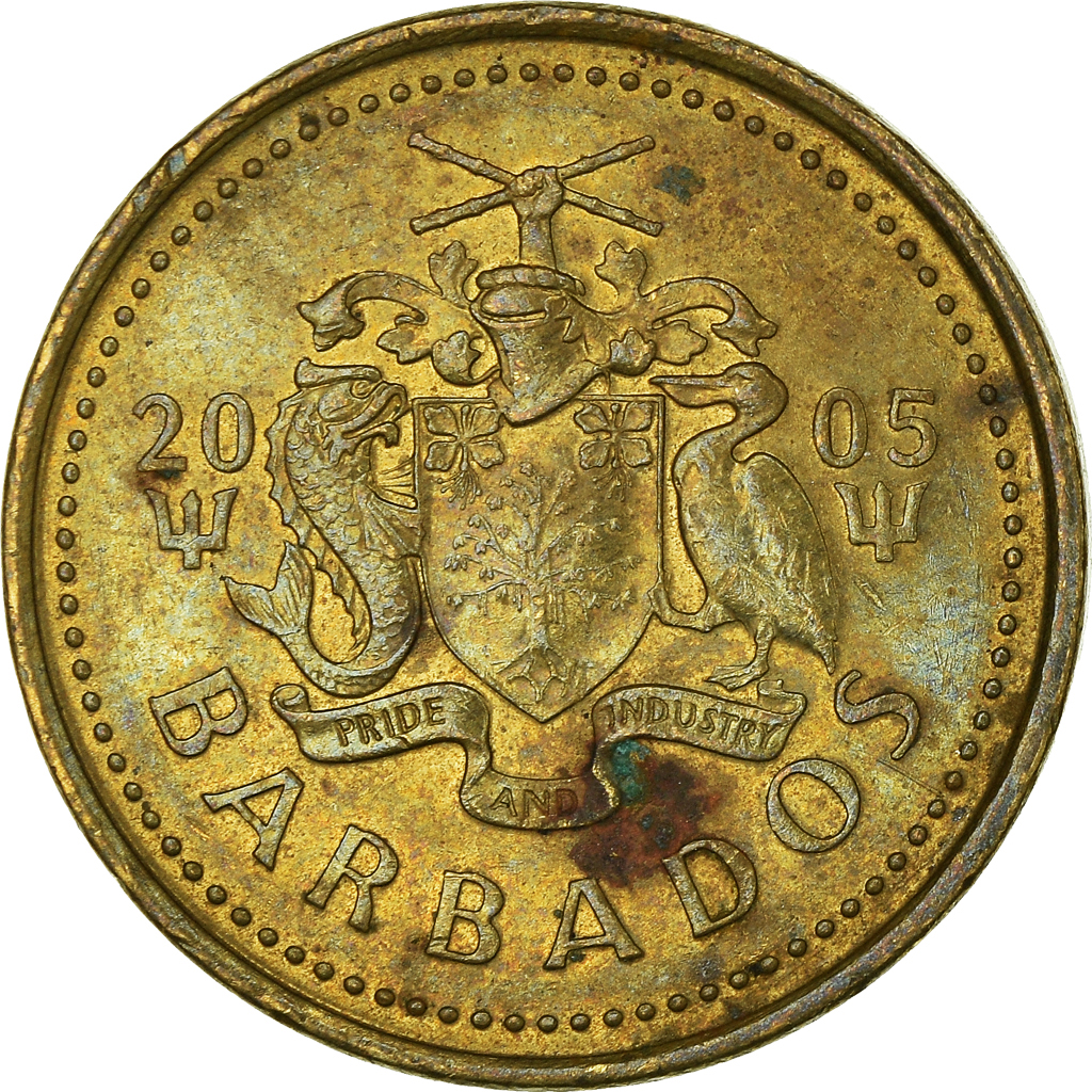 Moneda, Barbados, 5 Cents, 2005