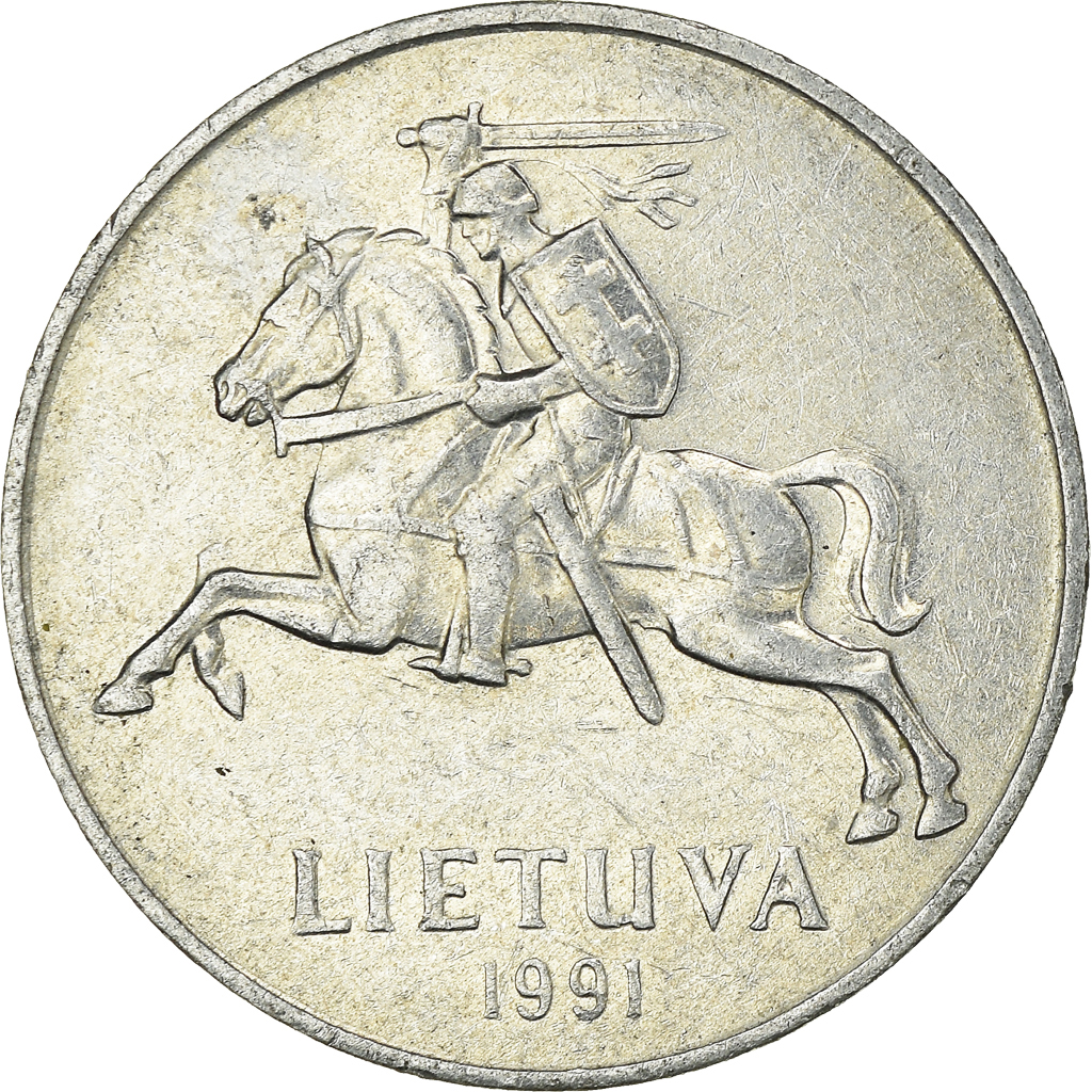 Moneda, Lituania, 2 Centai, 1991
