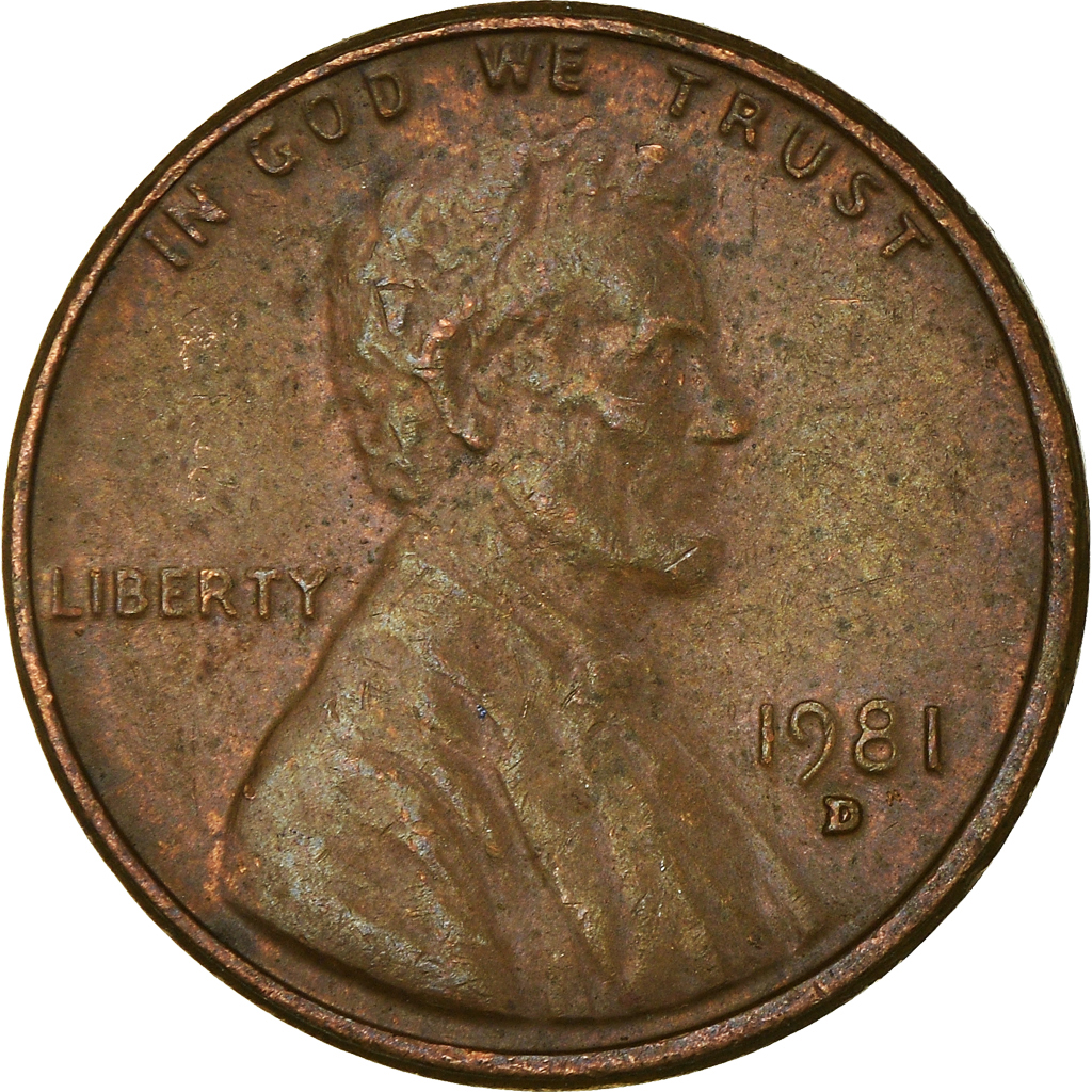 Moneda, Estados Unidos, Cent, 1981