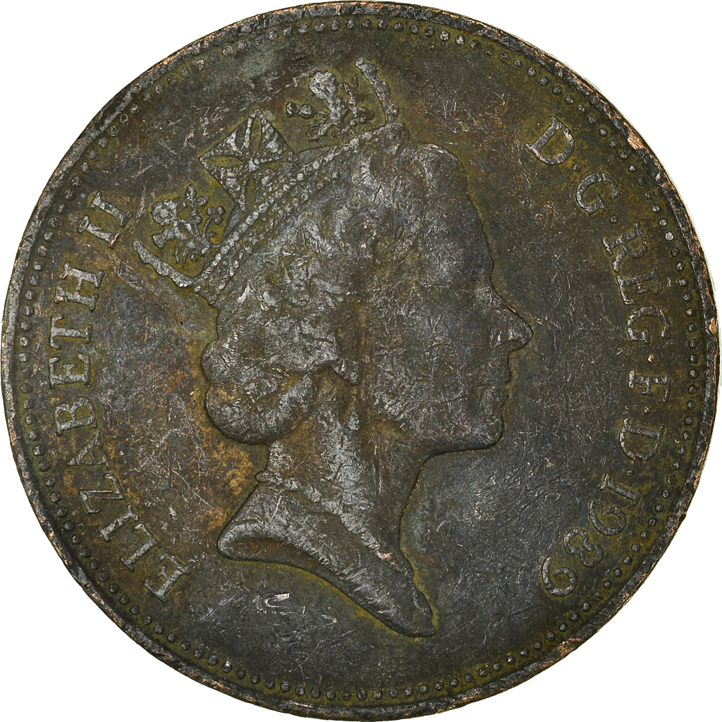 Moneda, Gran Bretaña, 2 Pence, 1989